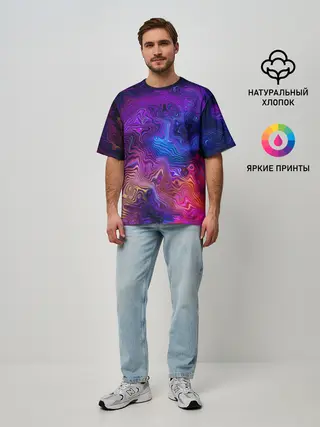 Мужская футболка оверсайз / НЕОНОВЫЕ РАЗВОДЫ