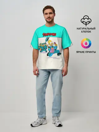 Мужская футболка оверсайз / Эпичная Погоня