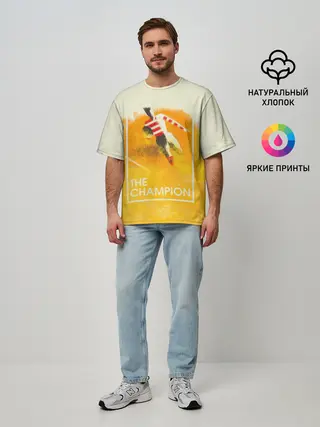Мужская футболка оверсайз / Регби. The Champion