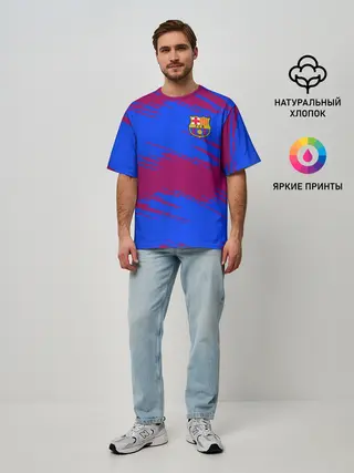 Мужская футболка оверсайз / Barcelona