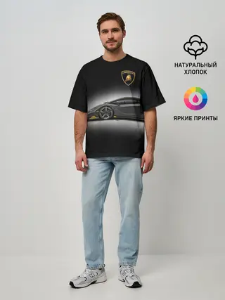 Мужская футболка оверсайз / Lambo