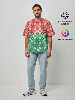 Мужская футболка оверсайз / Беларусь