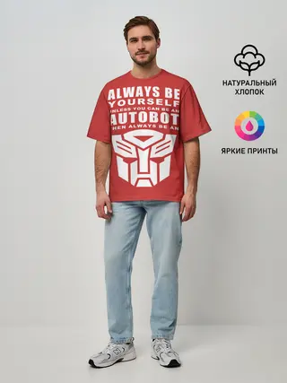 Мужская футболка оверсайз / Трансформеры Avtobot