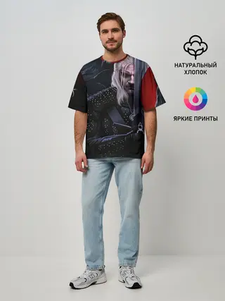 Мужская футболка оверсайз / Ведьмак Геральт