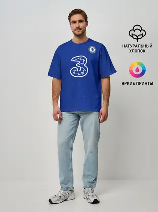Мужская футболка оверсайз / Челси форма Зиеш 20-21