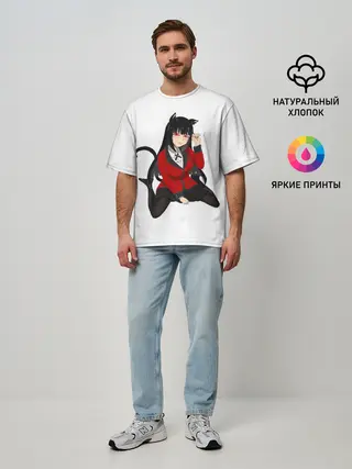 Мужская футболка оверсайз / Jabami Yumeko
