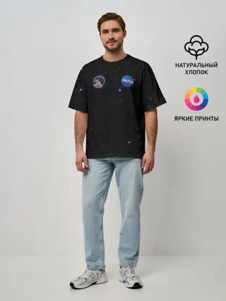 Мужская футболка оверсайз / NaSa Space | Космос Наса