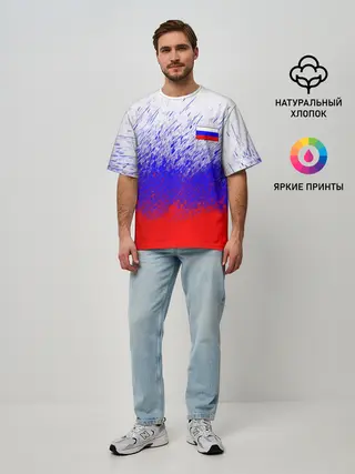 Мужская футболка оверсайз / Россия