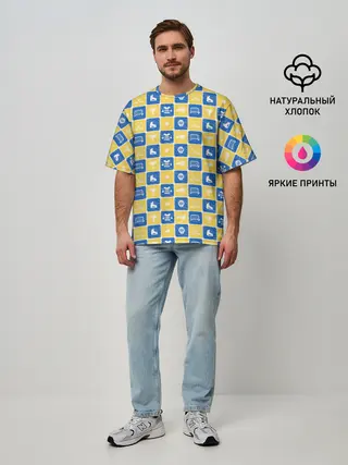 Мужская футболка оверсайз / Хоккей