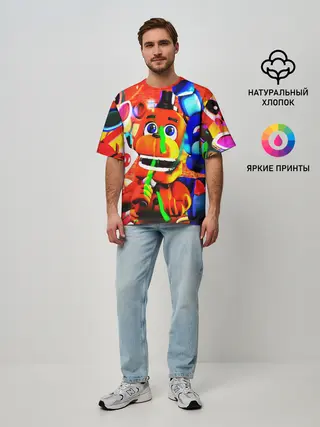 Мужская футболка оверсайз / FIVE NIGHTS AT FREDDYS