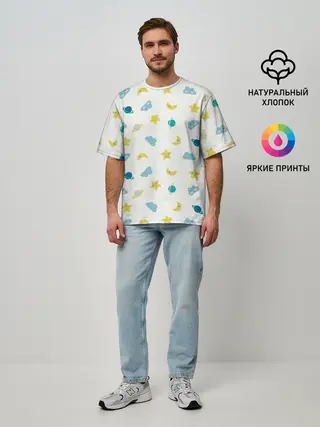 Мужская футболка оверсайз / Спокойной ночи