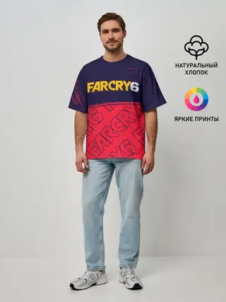 Мужская футболка оверсайз / FAR CRY 6 / ФАР КРАЙ 6