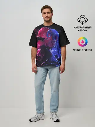 Мужская футболка оверсайз / Рам и Рем