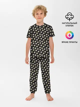 Детская пижама с брюками / Мопсы