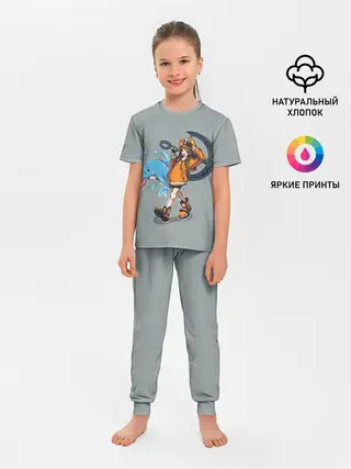 Детская пижама с брюками / May whith dolphin