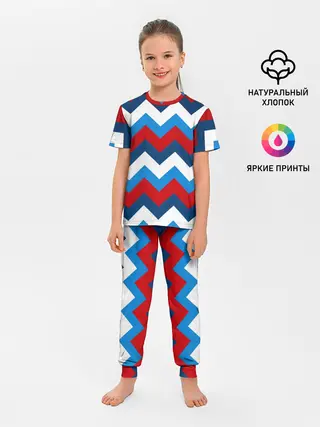 Детская пижама с брюками / Зигзаг