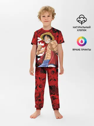 Детская пижама с брюками / Манки Д. Луффи, One Piece
