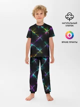 Детская пижама с брюками / НЕОНОВАЯ ТЕКСТУРА