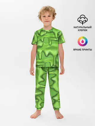 Детская пижама с брюками / Green Slime