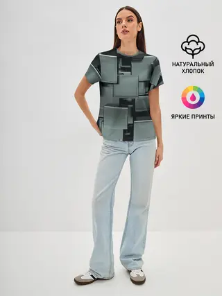 Женская базовая футболка / КУБИЗМ