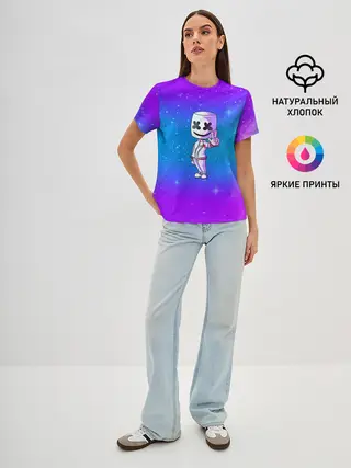 Женская базовая футболка / Marshmello