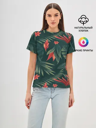 Женская базовая футболка / Тропики
