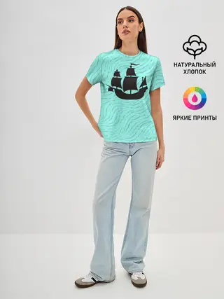 Женская базовая футболка / Корабль