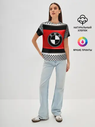 Женская базовая футболка / BMW