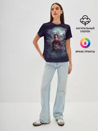 Женская базовая футболка / Ahri