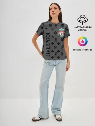Женская базовая футболка / LIVERPOOL / ЛИВЕРПУЛЬ / LV