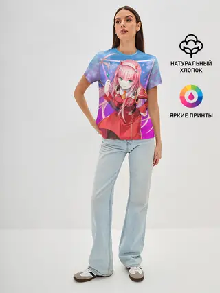 Женская базовая футболка / Darling in the Franxx