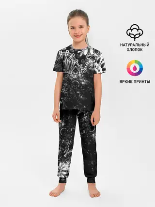 Детская пижама с брюками / Floral Pattern