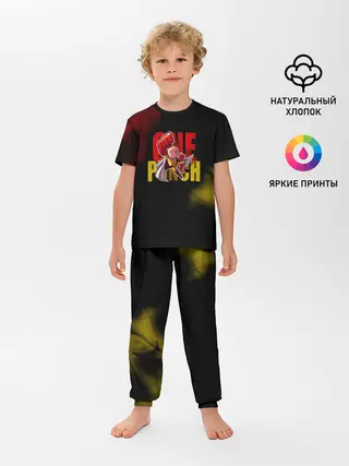 Детская пижама с брюками / Один удар Сайтамы