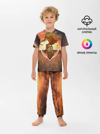 Детская пижама с брюками / Волчица Хоро