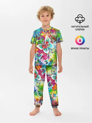 Детская пижама с брюками / ЯРКИЕ КРАСКИ