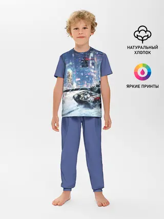 Детская пижама с брюками / ТАНКИ