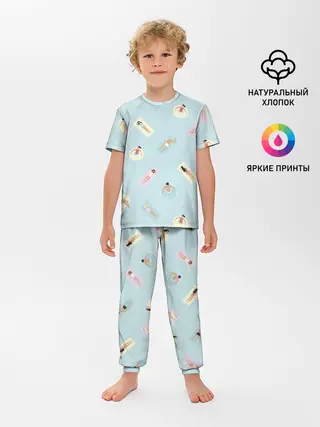 Детская пижама с брюками / Пляжный сезон