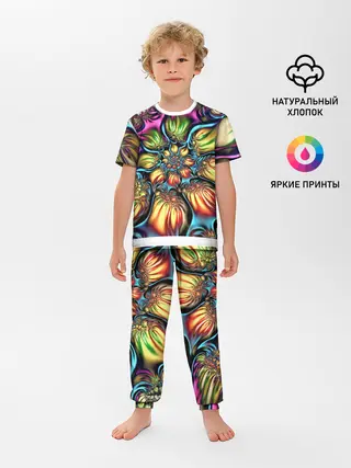 Детская пижама с брюками / Абстракция
