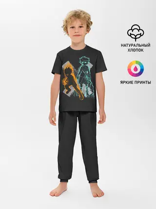 Детская пижама с брюками / Logo Hunter с персонажами