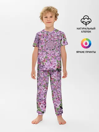 Детская пижама с брюками / СИРЕНЬ | VIOLET LILAC
