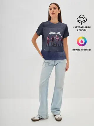 Женская базовая футболка / METALLICA | ГРУППА МЕТАЛЛИКА