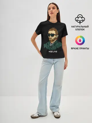 Женская базовая футболка / Ван Гог