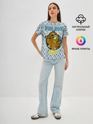 Женская базовая футболка / Ruh-Roh!