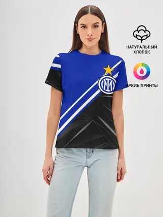Женская базовая футболка / ИНТЕР МИЛАН / INTER MILAN