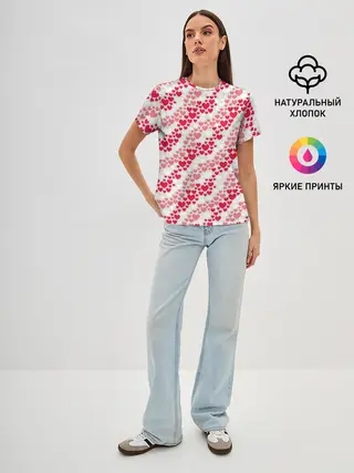 Женская базовая футболка / Волны Любви