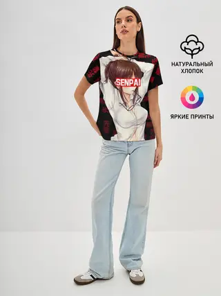 Женская базовая футболка / Anime