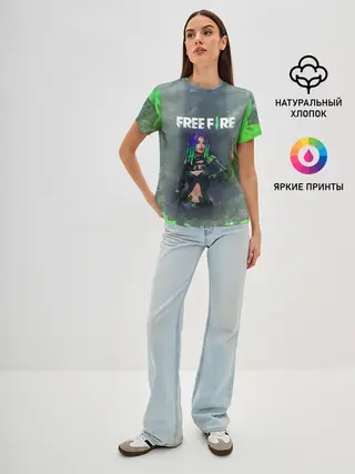Женская базовая футболка / Фри Фаер | Garena Free Fire