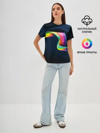 Женская базовая футболка / OPTICAL ABSTRACT