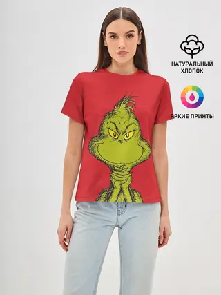 Женская базовая футболка / Grinch