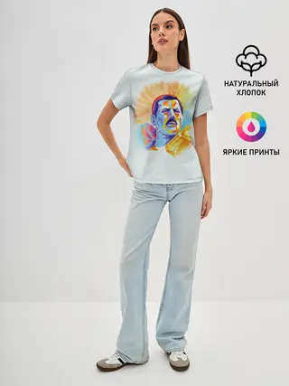 Женская базовая футболка / Freddie Mercury